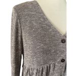 Ces Femme Baby Doll Button Down Swing Dress Mocha Gray Size Small Photo 7