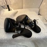 Jacqueline Ferrar  Black Feathered Sandals Photo 5