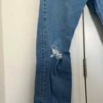 Levi's Levi’s 501 Women’s Dark Wash Distressed Straight Legged Denim Jeans w/Button Fly Photo 3