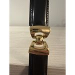 Brighton  Belt Patent Leather Black With Gold Size Medium # 37713 Vintage 1993 1" Photo 4