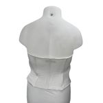 ZARA Women's White Sleeveless Strapless Bandeau Corset Crop Tank Tube Top Sz XL Photo 1