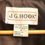 JG HOOK *VINTAGE*1990s* DARK BROWN SUEDE COAT Size M Photo 1