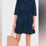Tuckernuck Mini Royal Navy Blue Cotton Poplin 3/4 Shirt Dress R20620T EUC Size M Size M Photo 0