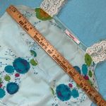 MISOMISO silk tiered sequence beaded tank top flowy floral scalloped NEW size L Blue Size L Photo 8