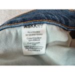 ASKK NY Jeans Wide Leg Flare Cropped Maverick Medium Wash Raw Hem Women's 32 Blue Photo 7