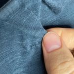 Lilla P deep slate blue pima cotton slub smocked v Photo 64