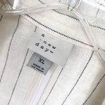 A New Day  Pinstripe Linen Blend Blazer Jacket Photo 6