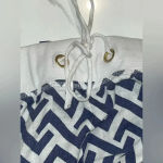 All For Color Linen Trouser Beach Pants  White Navy S Photo 8