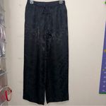 Victoria's Secret Satin Pajama Set Black Dragon, Long Sleeve & Pants, Gold VS Photo 8