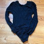 Lovers + Friends  black long sleeved bodysuit size small Photo 2