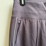 Athleta Venice Track Stripe Wide Leg High Rise Pant Brown/White Size Medium Photo 3