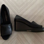 Jack Rogers  Women’s Black Leather Wedge Shoes Photo 0