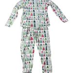 HonestBaby Organic Cotton Holiday Feelin' Pine Jammies Pajamas XXLarge White Size XXL Photo 6