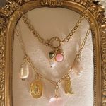 18k Gold Plated Pink Western Charm Necklace Photo 2