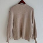 Mango Tan Knitted Floral Cardigan Photo 4