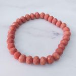 Vintage Bracelet Faceted Coral Photo 2