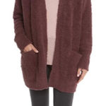 Barefoot Dreams Barefoot Dreams CozyChic So-Cal Long Sleeve Pocket Cardigan in Redwood Size S/M Photo 0