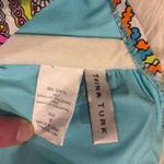 Trina Turk Coral Reef Twist Ring Bandeau Bikini Swimsuit Photo 8