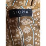 Storia Front Tie Brown Romper Women’s Size Small Photo 7