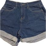 Denim & Co Women’s Denim Co Blue Short Shorts with Cuffs Size 6 Sku 2549 Photo 5
