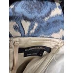 BCBGMAXAZRIA BCBGMaxaria Dress Size 2 Blue Short Balloon Style Bow Strapless Floral Prom Photo 4