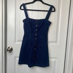 Revolve ‎ capulet dark wash denim button front sheath dress size small summer Photo 2