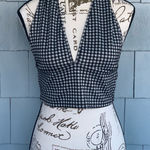 Antistar  Gingham Cropped Halter Photo 0