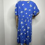 Old Navy  Blue Floral Patterned Short Sleeve Dress Photo 2