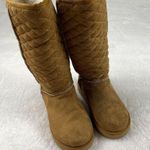Airwalk Quilted Teagan Fur Lined Boots Womens Size 5.5 Cognac Brown Midcalf Warm Photo 4
