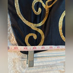Chetta B ‎ Sherrie Bloom Peter Noviello gold and Black Maxi size 8 Photo 4