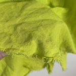 100% Linen Tunic Shirt dress Large Lime Sequin Pockets Raw Hem Made in Italy Green Photo 11