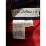 Liz Claiborne Vintage Skirt Wool Blend Red Plaid Secretary Academia Women’s 8 Photo 2