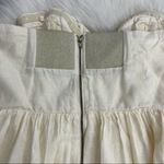 Anthropologie Moulinette Soeurs, Cream and Gold Strapless Dress, Size 6 Photo 5