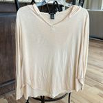 Rue 21 Long Sleeve Hoodie Lightweight Pullover Comfy Beige Photo 1