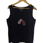 Karen Scott  Navy Patriotic Flip Flop Tank Size Large Photo 0