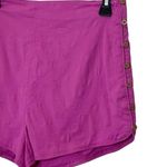 Free People Pin Up Shorts High Waisted Pink Cotton Side Buttons Womens Size S Photo 2