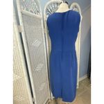 Kashka's of Milwaukee 100% Silk Crinkle Dress Periwinkle Blue Vintage M Size L Photo 10