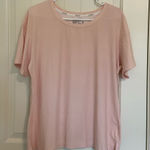 NWOT Jockey women’s pale pink athletic soft scoop‎ neck shirt sleeve shirt large Photo 0