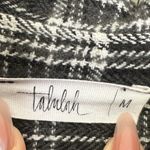 TALULAH  Cropped Thick Flannel Black White Medium Photo 2