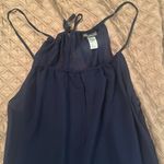 Tommy Bahama  sheer navy swim coverup classic large adjustable top tie nwot Photo 0
