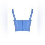 House Of CB NWT Melissa Cornflower Blue Vegan Leather Corset Top Size M Photo 10