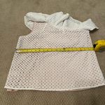 J.Crew  One Shoulder Eyelit Ruffle Blouse Photo 4