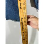 Shorty Jeans Women Boho Butterfly Lace Appliqué Crop Distressed Fray Hem Sz 15 Blue Photo 11