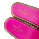 Kate Spade Pink Glitter Flower Jelly Slides Sz 6 Photo 2