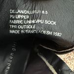 Madden Girl  Cream Black Snakeskin Combat Boots Size 8.5 Lace Up Zip Chunky Heel Photo 8