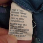 American Eagle Blue Floral Print Boho Top with Tie Detail Size Large Photo 5