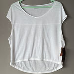 Zella Top XS White Relaxed Fit NWT Photo 0