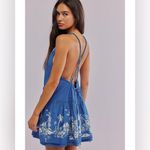 Free People 
Women's Blue Deserted Island Mini Dress size large NWT Photo 2