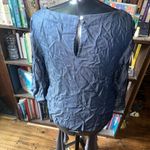 White House | Black Market denim bell sleeve classic 14 blouse Photo 1