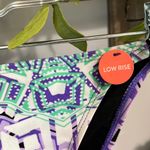 Forever 21 Bikini Bottom  Swimsuit New Low Rise Womens Purple White Braided Sides Photo 3